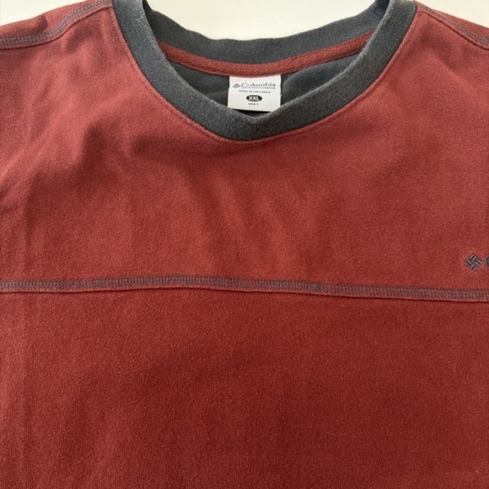 Columbia Men's Casual Cotton Crewneck Pullover XXL Red.             843